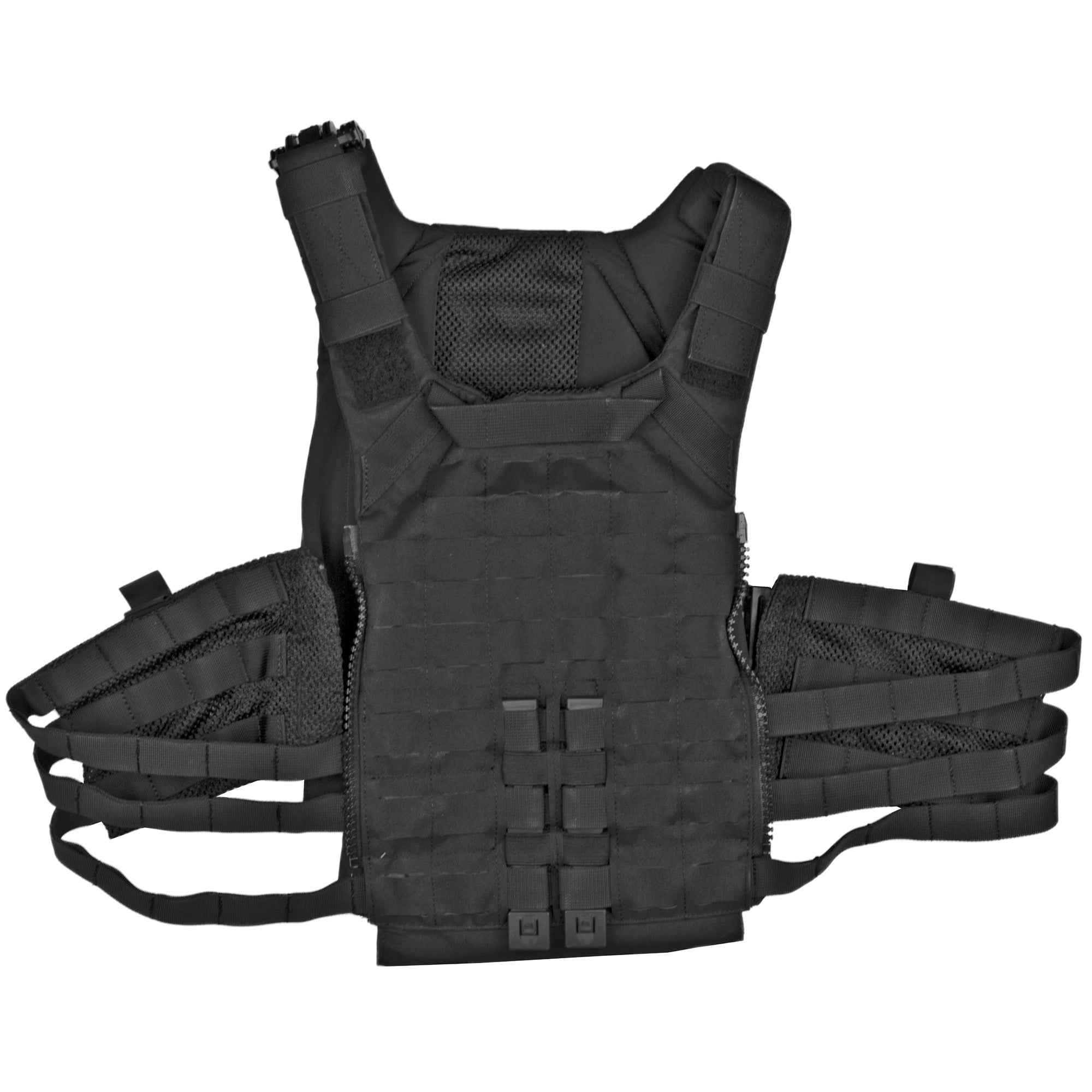 Grey Ghost Gear PGTG0295-2 SMC Plate Carrier in Black with Adjustable Fit and Emergency Release Buckles