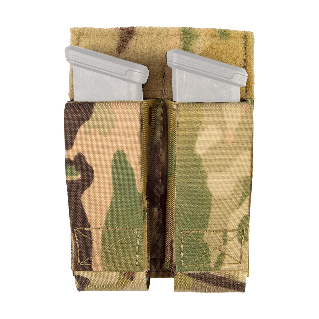 Grey Ghost Gear Double Pistol Magna Mag Pouch MultiCam with Laminate Nylon