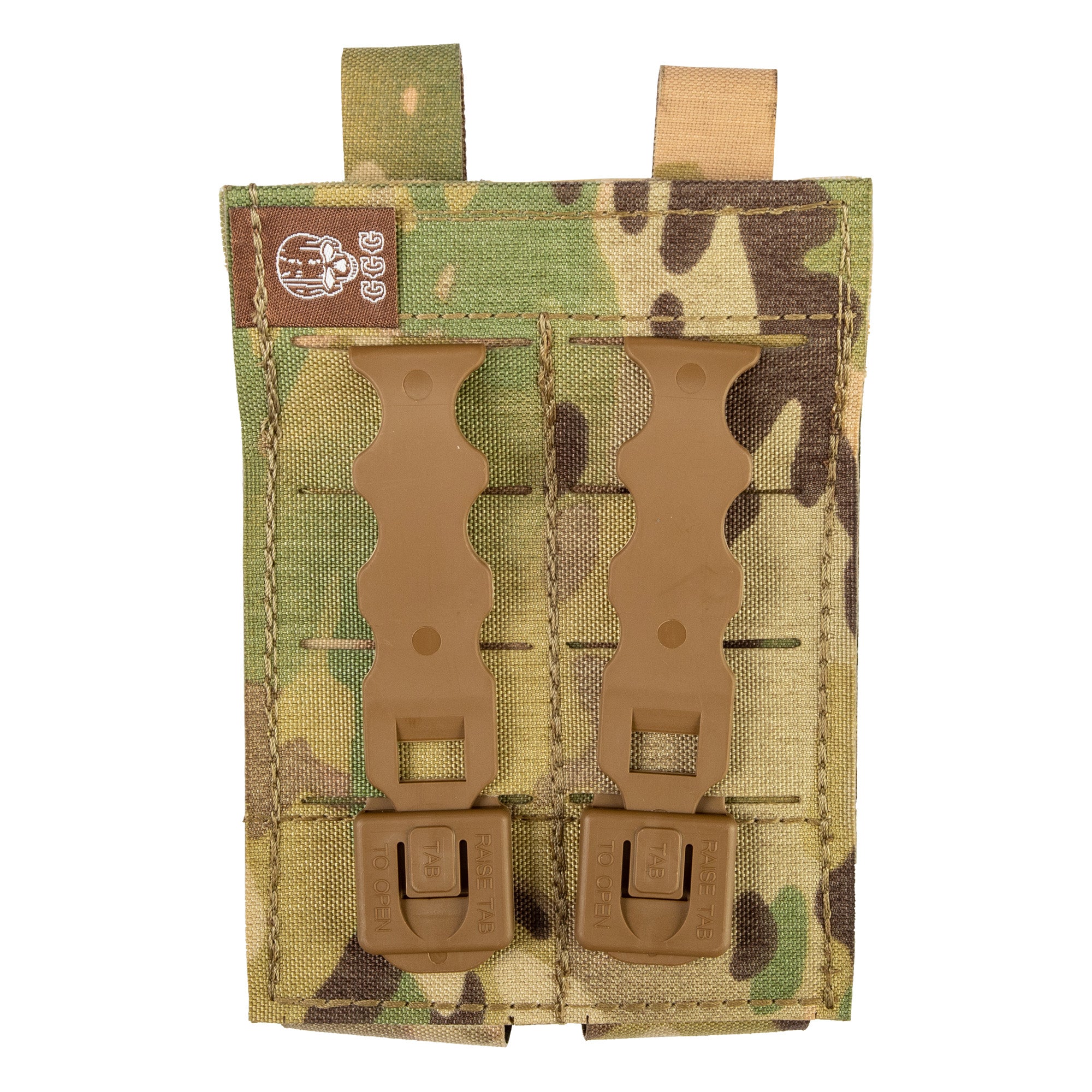 Grey Ghost Gear Double Pistol Magna Mag Pouch MultiCam with Laminate Nylon