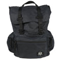 Grey Ghost Gear Drifter Backpack Black - Rugged Waxed Canvas with Multiple Storage Options