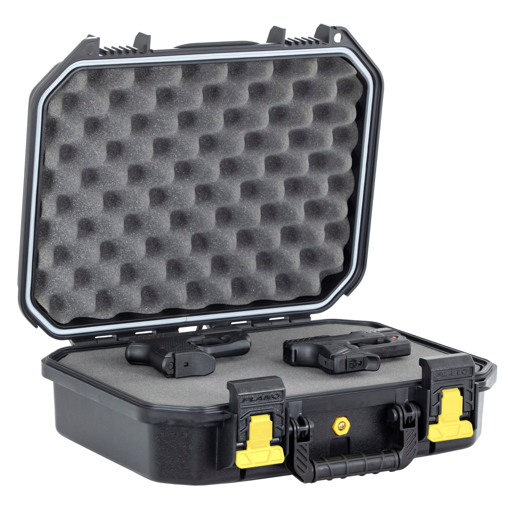 Plano All Weather 2 Pistol Case - Black, Waterproof Plastic Storage Solution