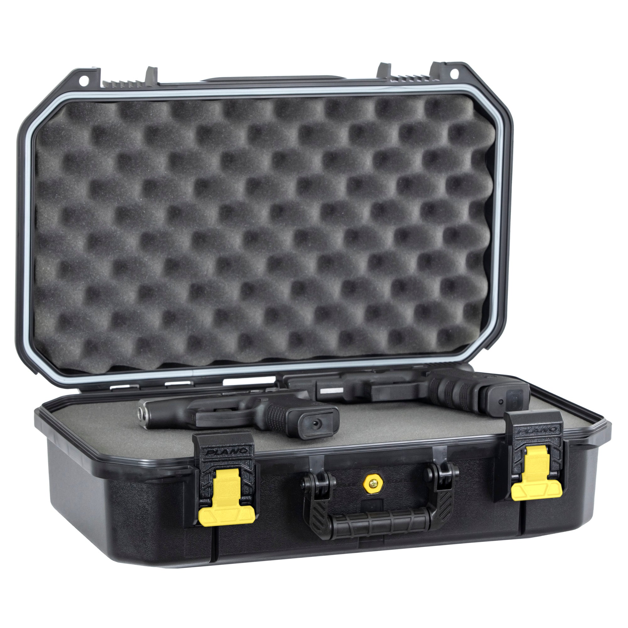 Plano All Weather 2 Pistol Case - Durable Plastic Storage for Handguns, Black