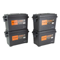 Plano Ammo Box No Gasket Deep Black 4-Pack - Durable Plastic Ammunition Storage Case