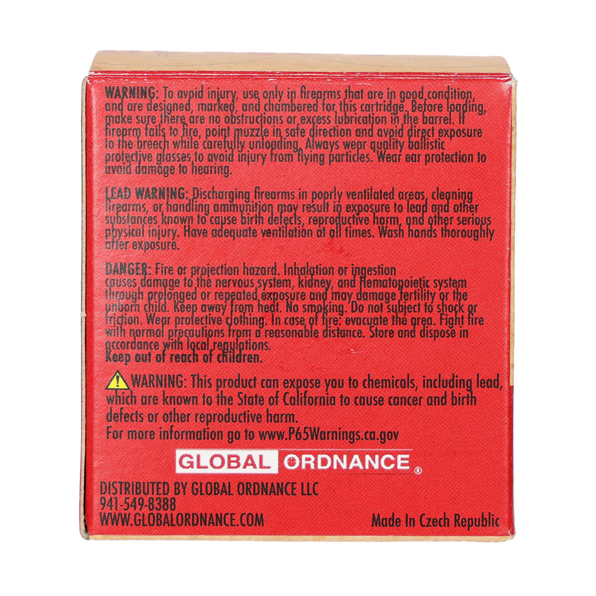 Global Ordnance GO 5.45x39mm 55GR FMJ Brass Ammunition - 30 Rounds Per Box, 1350 Rounds Per Case