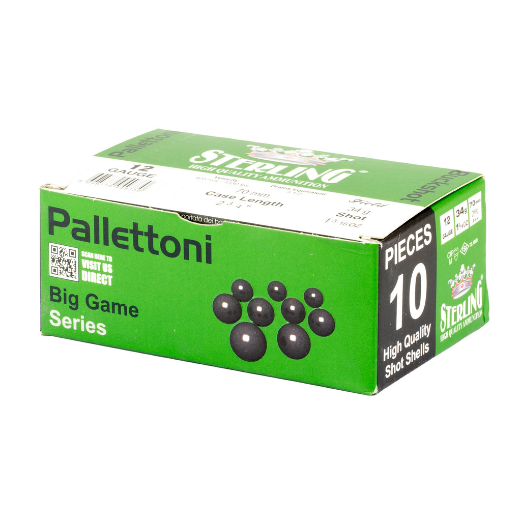 Sterling 12 Gauge 00 Buckshot Shotshells – 2.75 Inch, 10 Rounds per Box
