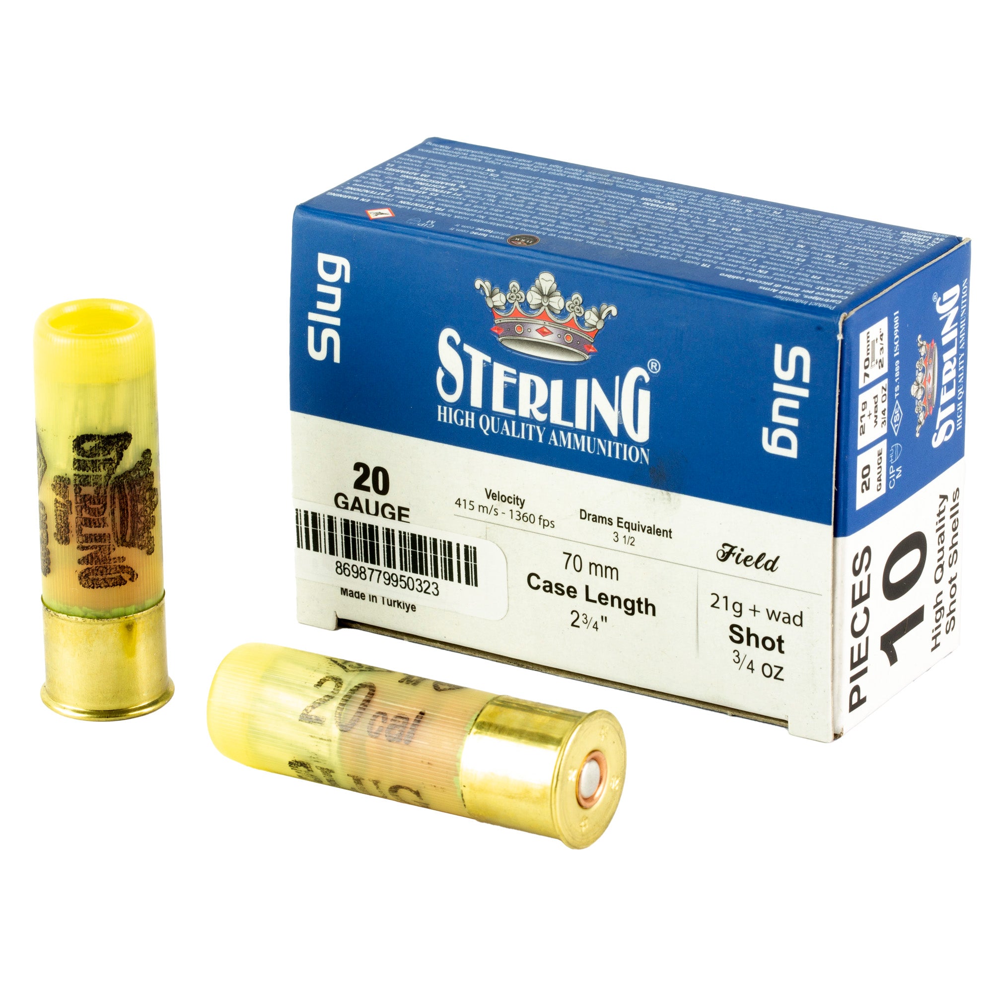 Sterling Big Game Series 20 Gauge Slug Shots – 7/8 oz, 10 per Box
