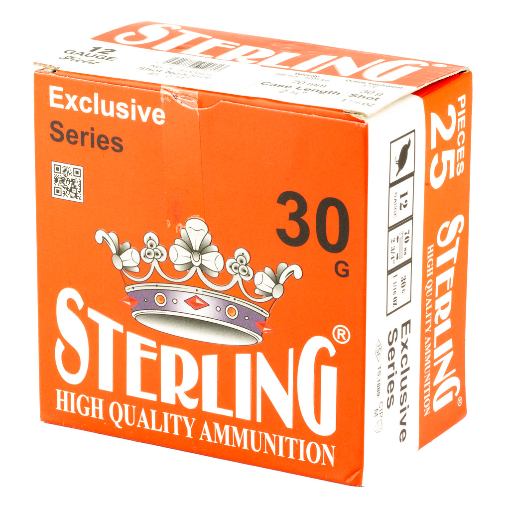 Sterling Exclusive Series 12 Gauge #5 Shotgun Shells, 1 1/6 oz, 25 Rounds per Box