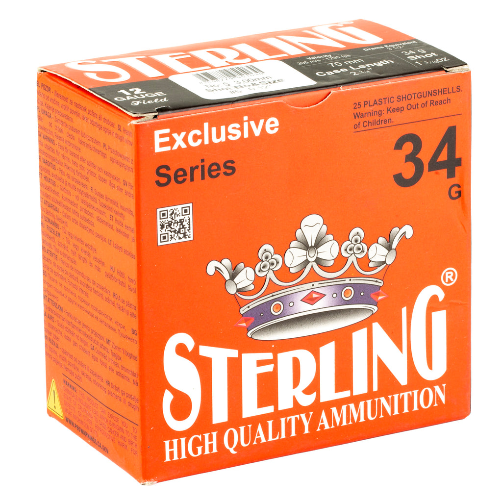 Sterling Exclusive Series 12 Gauge #5 Shot Shells – 1 3/16 oz, 25/Box
