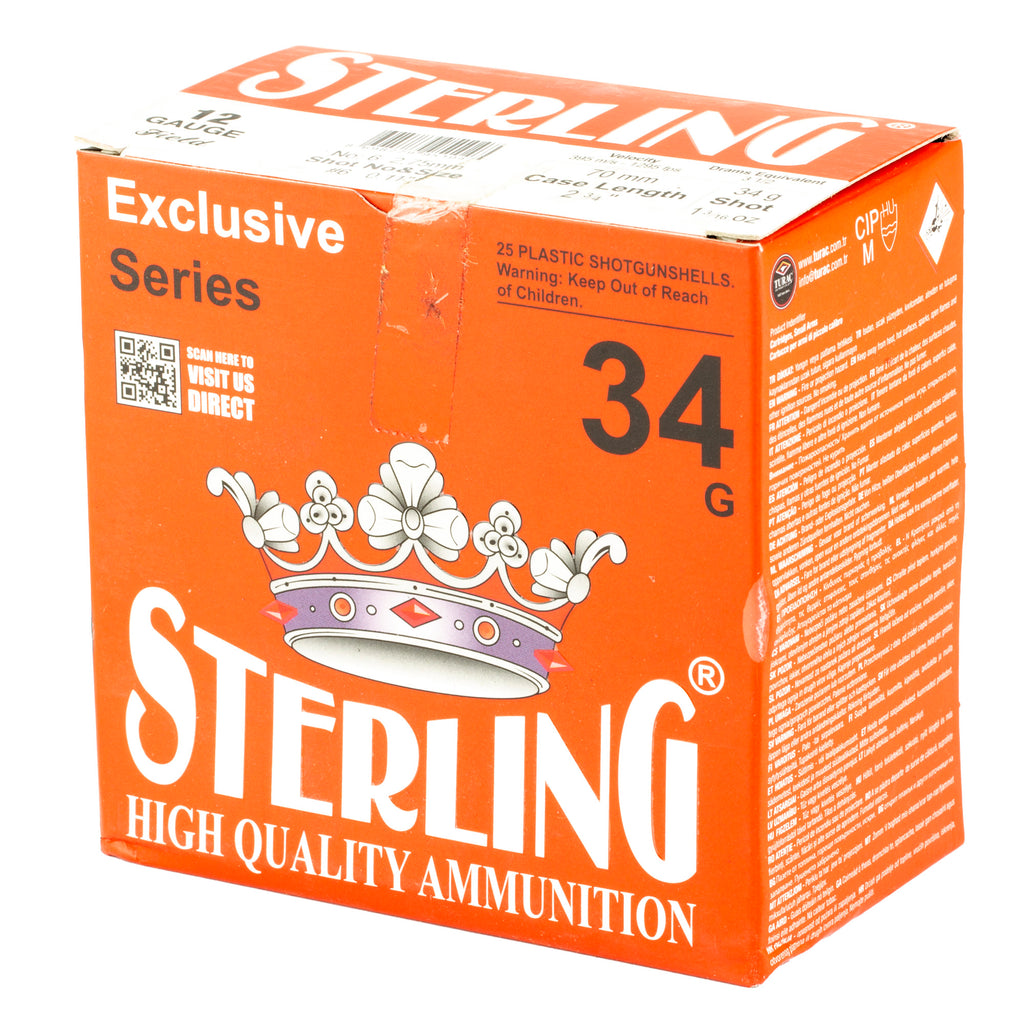 Sterling Exclusive Series 12 Gauge #6 Shot Shells – 25 Round Box