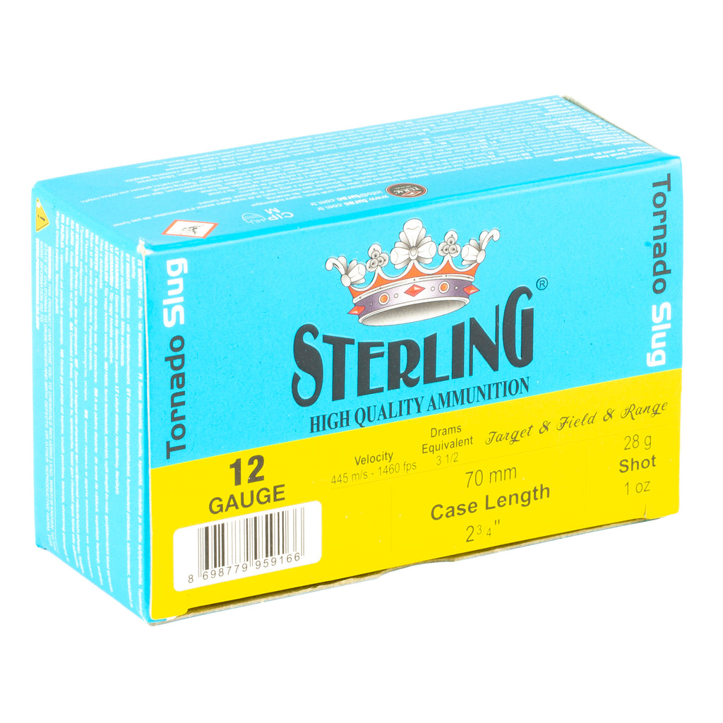 Sterling Big Game Series 12 Gauge 2.75-Inch Tornado Slugs, 10 Rounds
