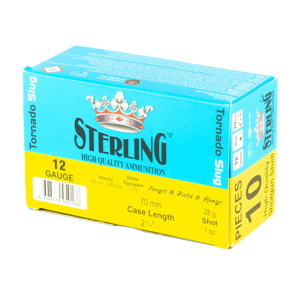 Sterling Big Game Series 12 Gauge 2.75-Inch Tornado Slugs, 10 Rounds