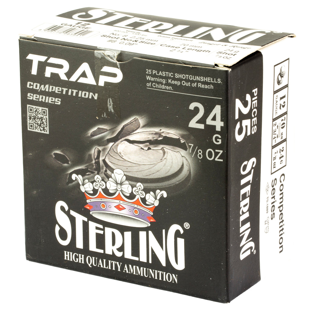 Sterling Competition Series 12 Gauge 2.75-Inch #8 Shot Shells - 7/8 oz, 25/Box