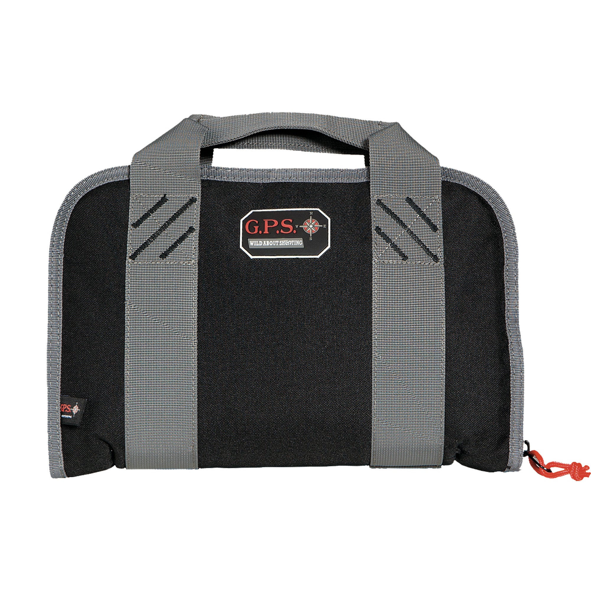 GPS Double Compact Pistol Case Black - Secure Nylon Storage for 1 or 2 Handguns