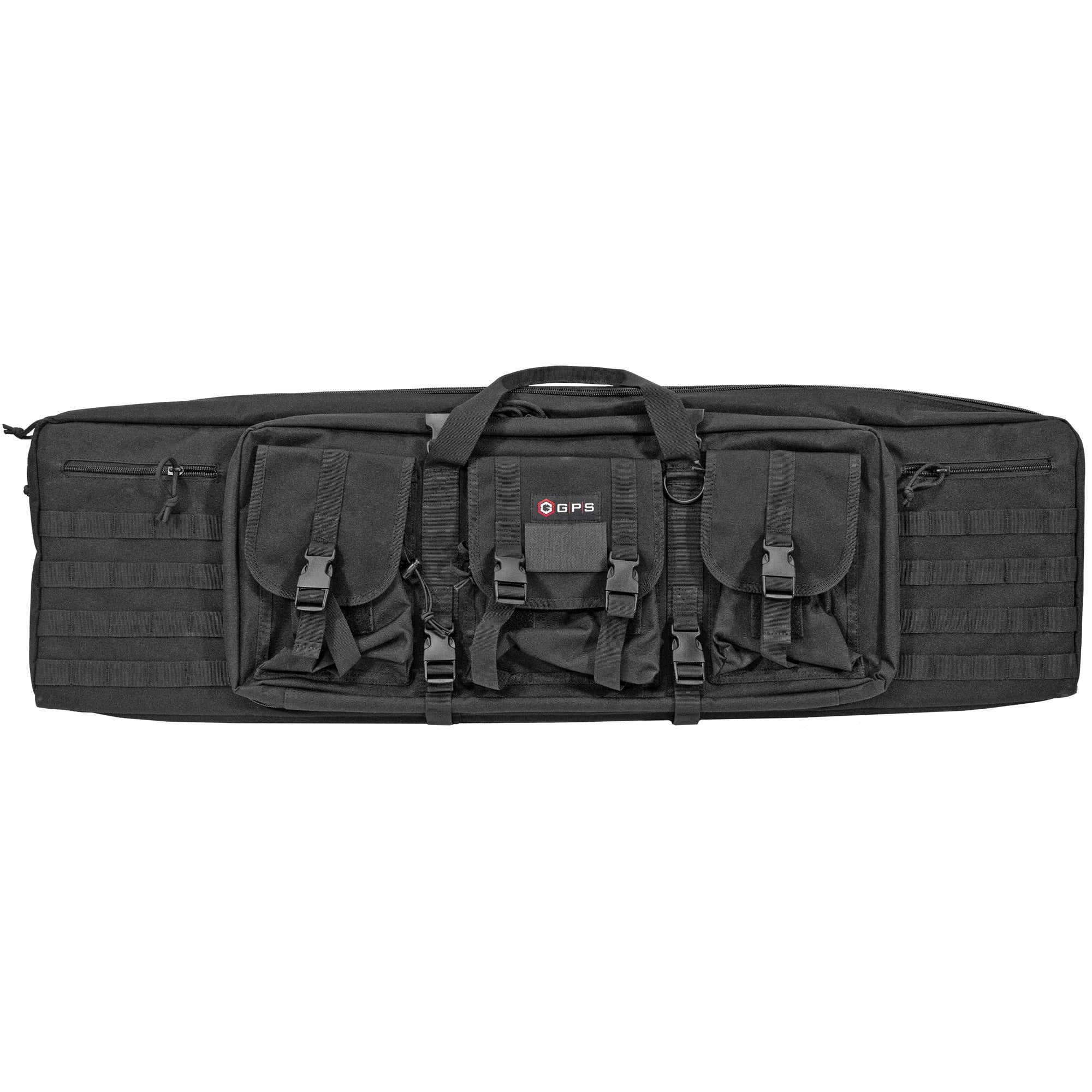 GPS Tactical Double Rifle Case 42 inches in Black with 600 Denier Polyester