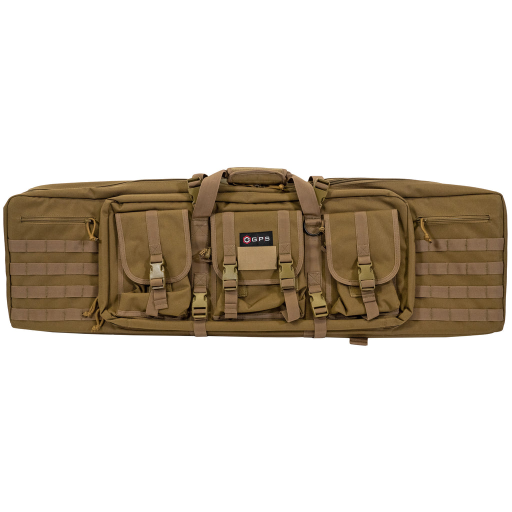 GPS Tactical Double Rifle Case 42 in Flat Dark Earth - Durable 600 Denier Polyester Storage Solution