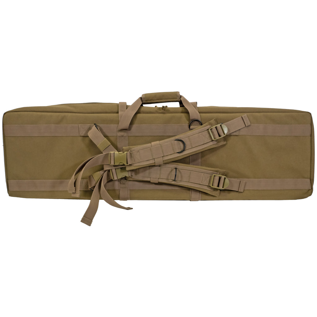 GPS Tactical Double Rifle Case 42 in Flat Dark Earth - Durable 600 Denier Polyester Storage Solution