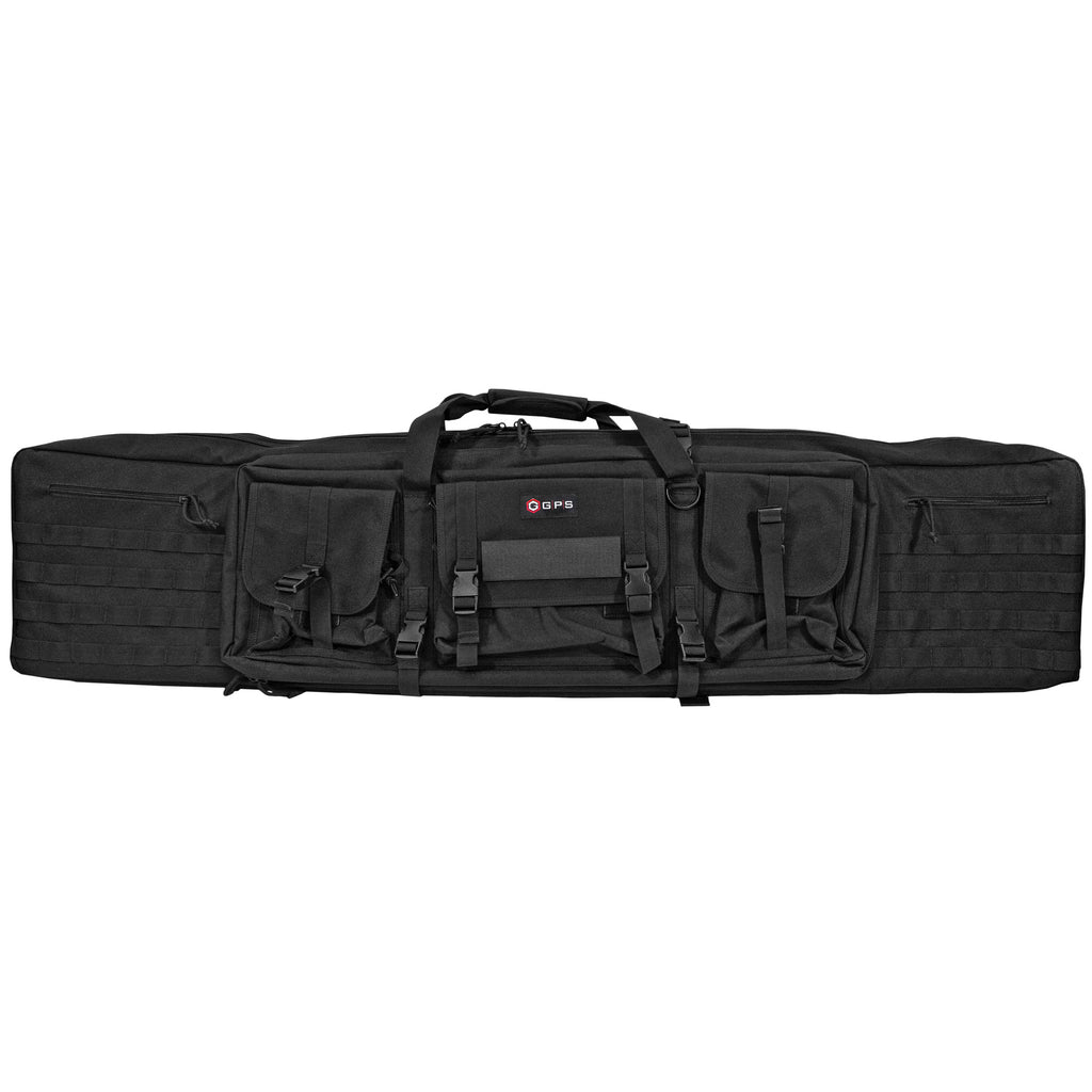 GPS Tactical Double Rifle Case 55 in Black – Durable 600 Denier Polyester Storage Solution