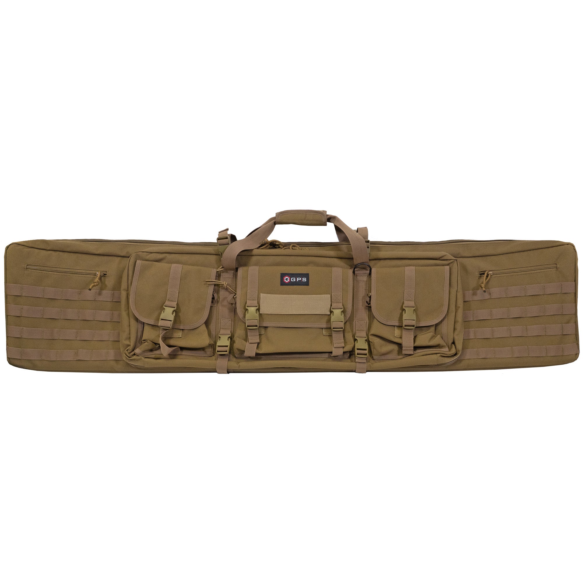 GPS Tactical Double Rifle Case 55 FDE – Flat Dark Earth, 600 Denier Polyester
