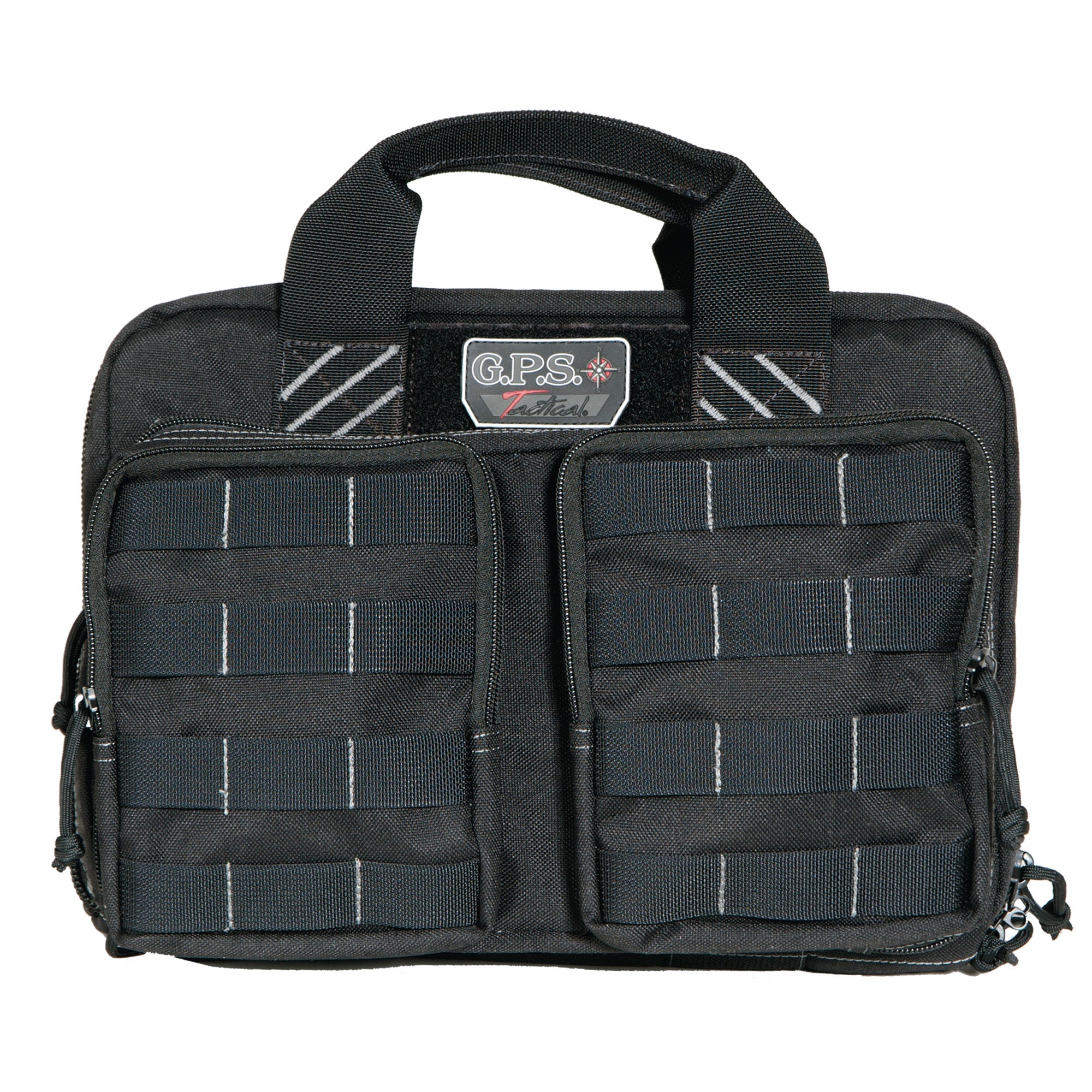 GPS Tactical TAC Quad Range Bag Black – Holds Up To 6 Pistols with Pistol and Magazine Storage