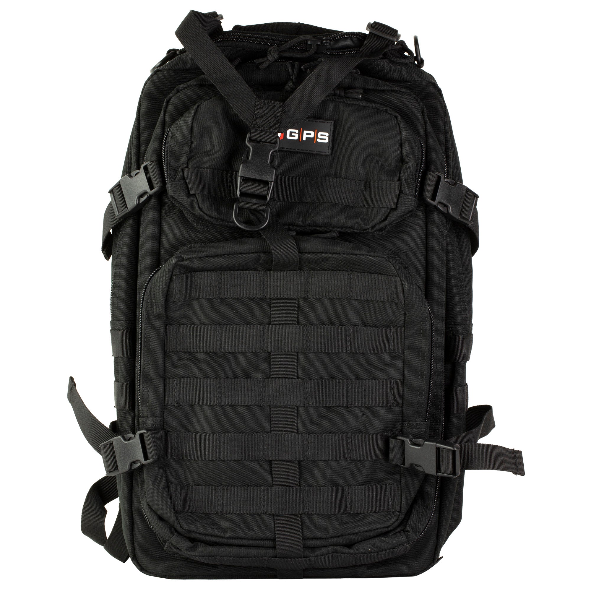 GPS Tact Bugout Computer Backpack - Black with Lockable Pistol and Magazine Retention