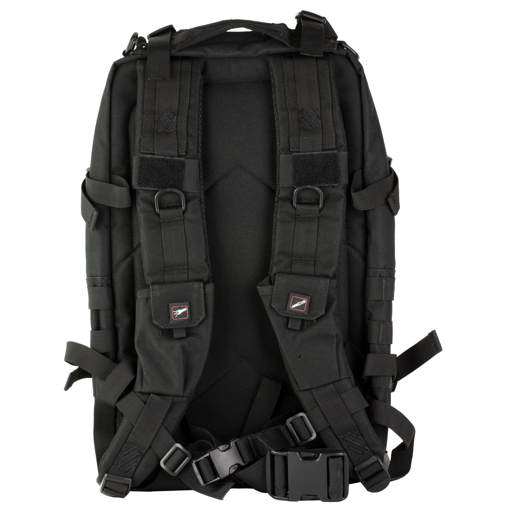 GPS Tact Bugout Computer Backpack - Black with Lockable Pistol and Magazine Retention