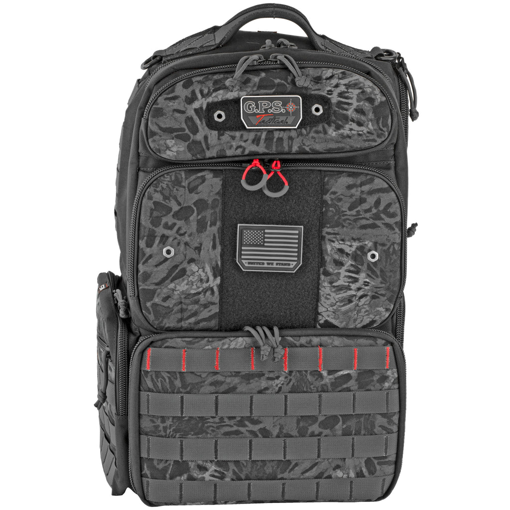 GPS TAC Range Backpack Tall Blackout – Durable Nylon Shotgun, Handgun, and Long Gun Range Bag
