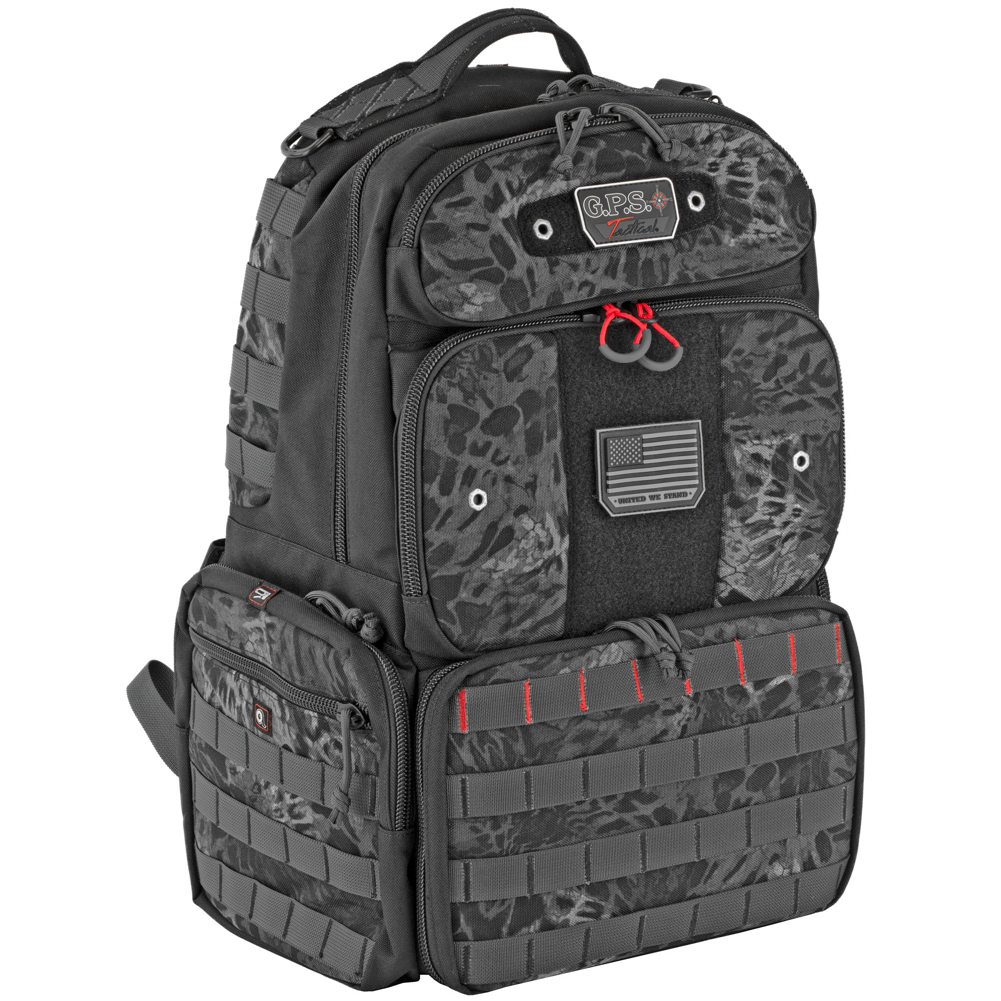 GPS TAC Range Backpack Tall Blackout – Durable Nylon Shotgun, Handgun, and Long Gun Range Bag