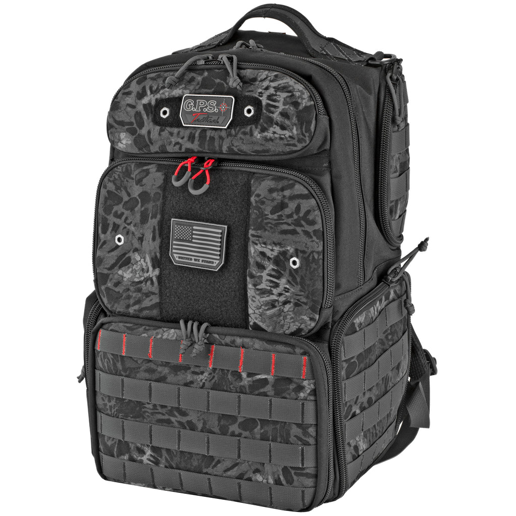 GPS TAC Range Backpack Tall Blackout – Durable Nylon Shotgun, Handgun, and Long Gun Range Bag