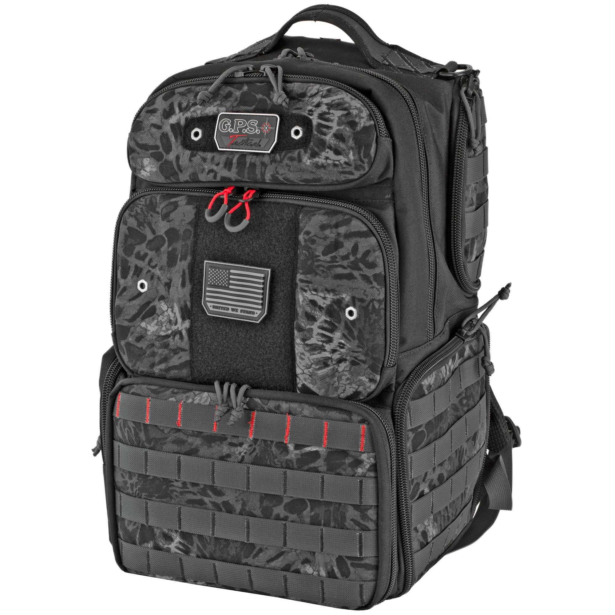 GPS TAC Range Backpack Tall Blackout – Durable Nylon Shotgun, Handgun, and Long Gun Range Bag