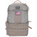 GPS Tactical Range Backpack Tall Tan with Heavy-Duty Nylon and Teflon Coating