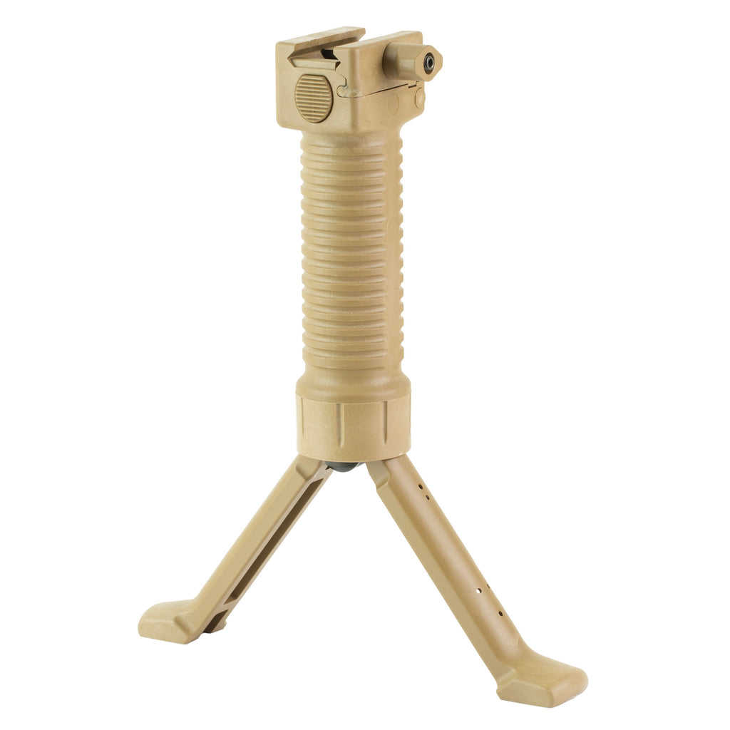 Grip Pod GPS.02 Military Bipod in Tan – Adjustable for Rifles and Carbines