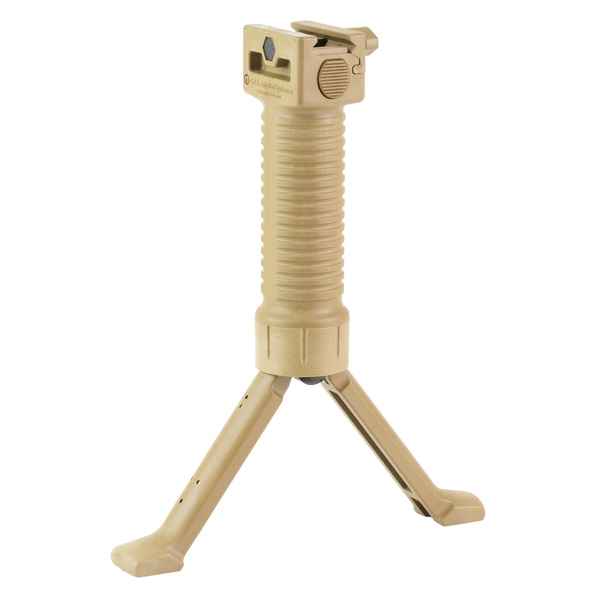 Grip Pod GPS.02 Military Bipod in Tan – Adjustable for Rifles and Carbines