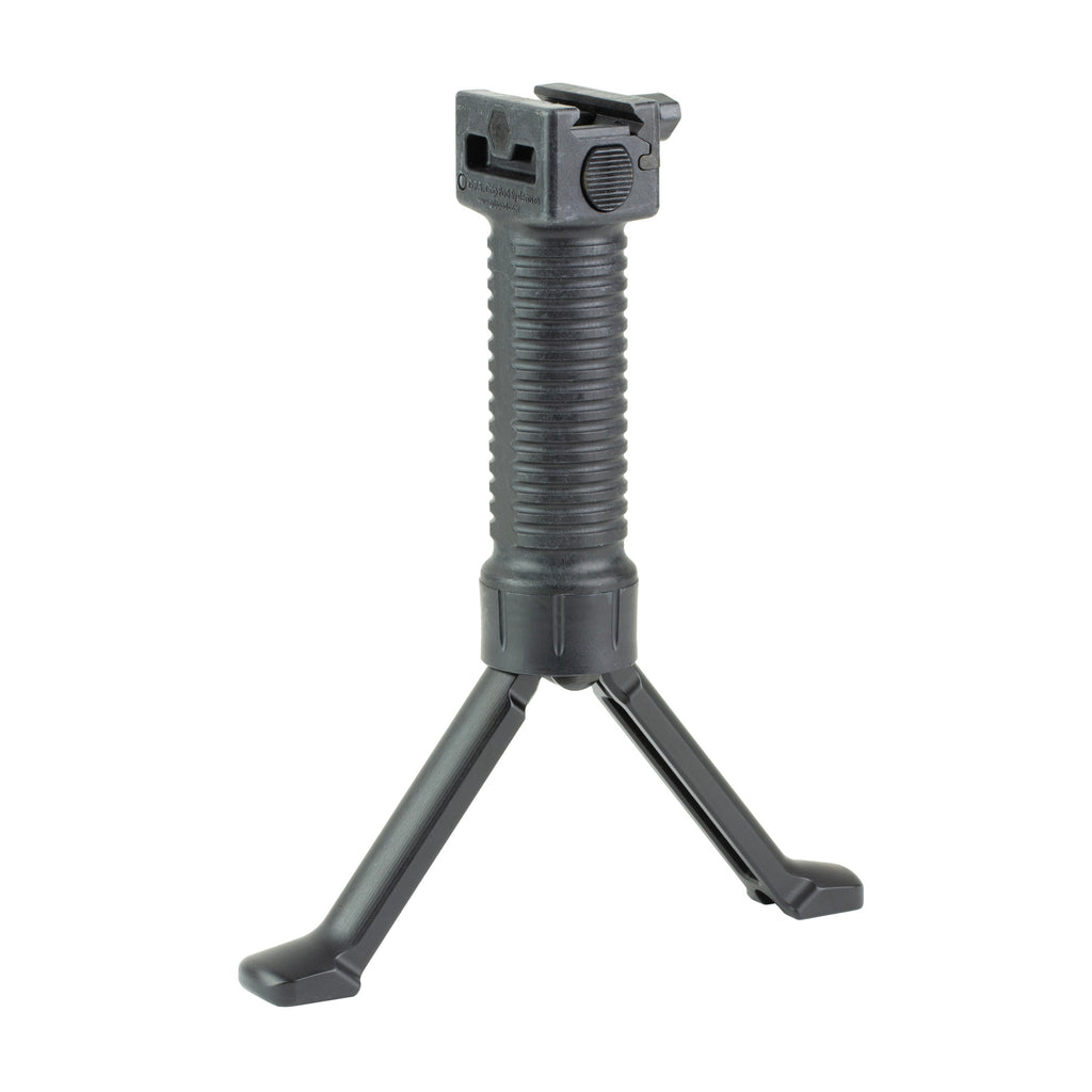 Grip Pod GPS.02 Military Bipod Stand in Black – Lightweight and Durable Polymer Construction