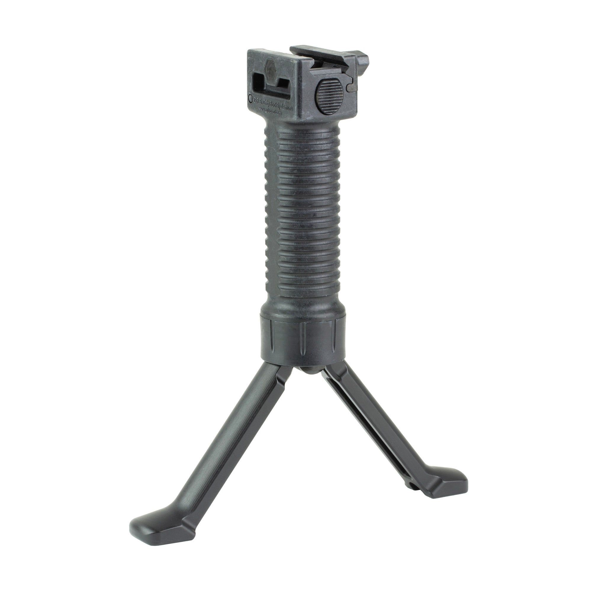 Grip Pod GPS.02 Military Bipod Stand in Black – Lightweight and Durable Polymer Construction