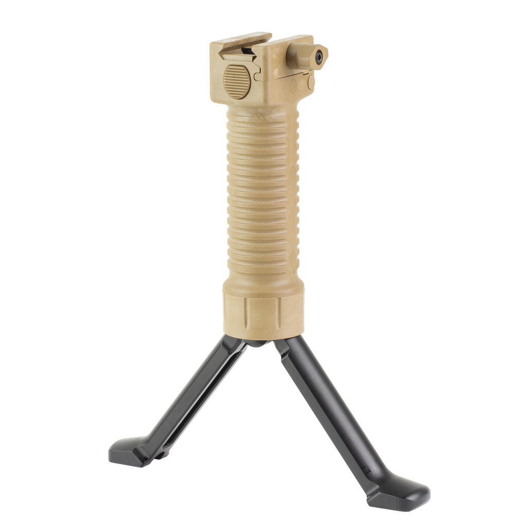 Grip Pod GPS.02 Military-Grade Bipod Stand in Tan for Rifles and Shotguns