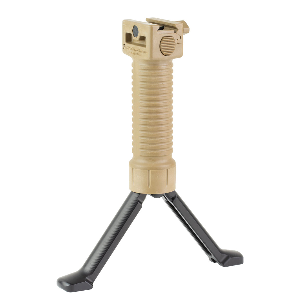 Grip Pod GPS.02 Military-Grade Bipod Stand in Tan for Rifles and Shotguns
