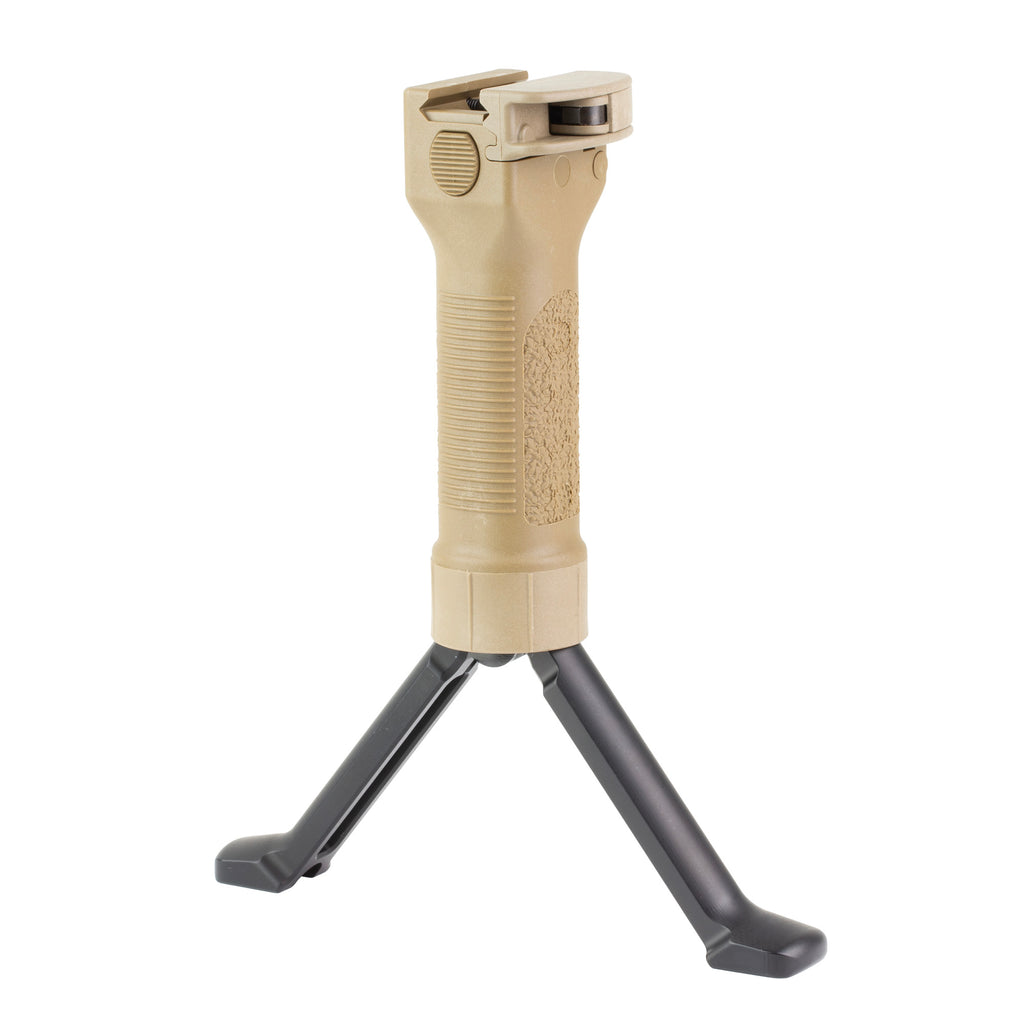 Grip Pod GPS V2 Bipod with Cam Aluminum Handle in Black