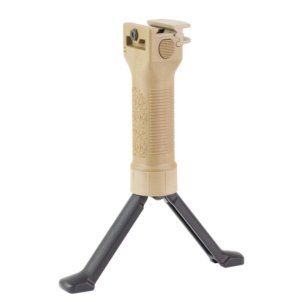Grip Pod GPS V2 Bipod with Cam Aluminum Handle in Black