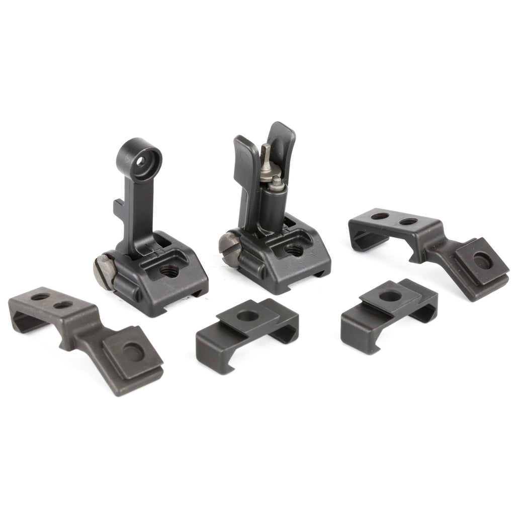 Griffin Armament M2 Sights Deploy Kit – Modular Picatinny Backup Iron Sights with Adjustable Front and Rear Assemblies