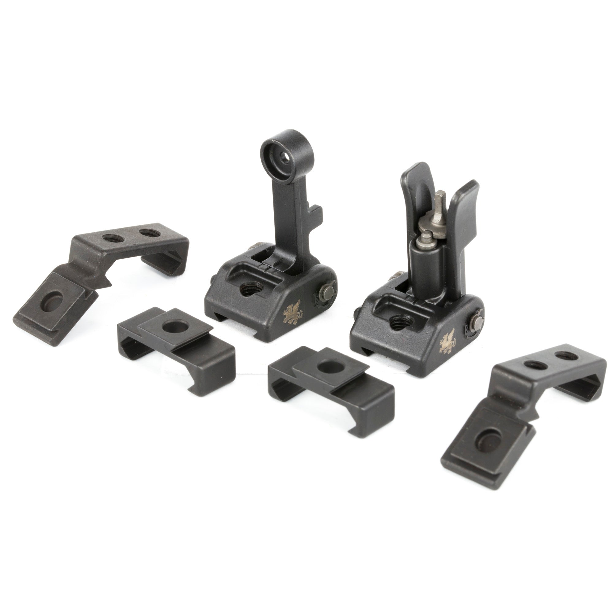 Griffin Armament M2 Sights Deploy Kit – Modular Picatinny Backup Iron Sights with Adjustable Front and Rear Assemblies