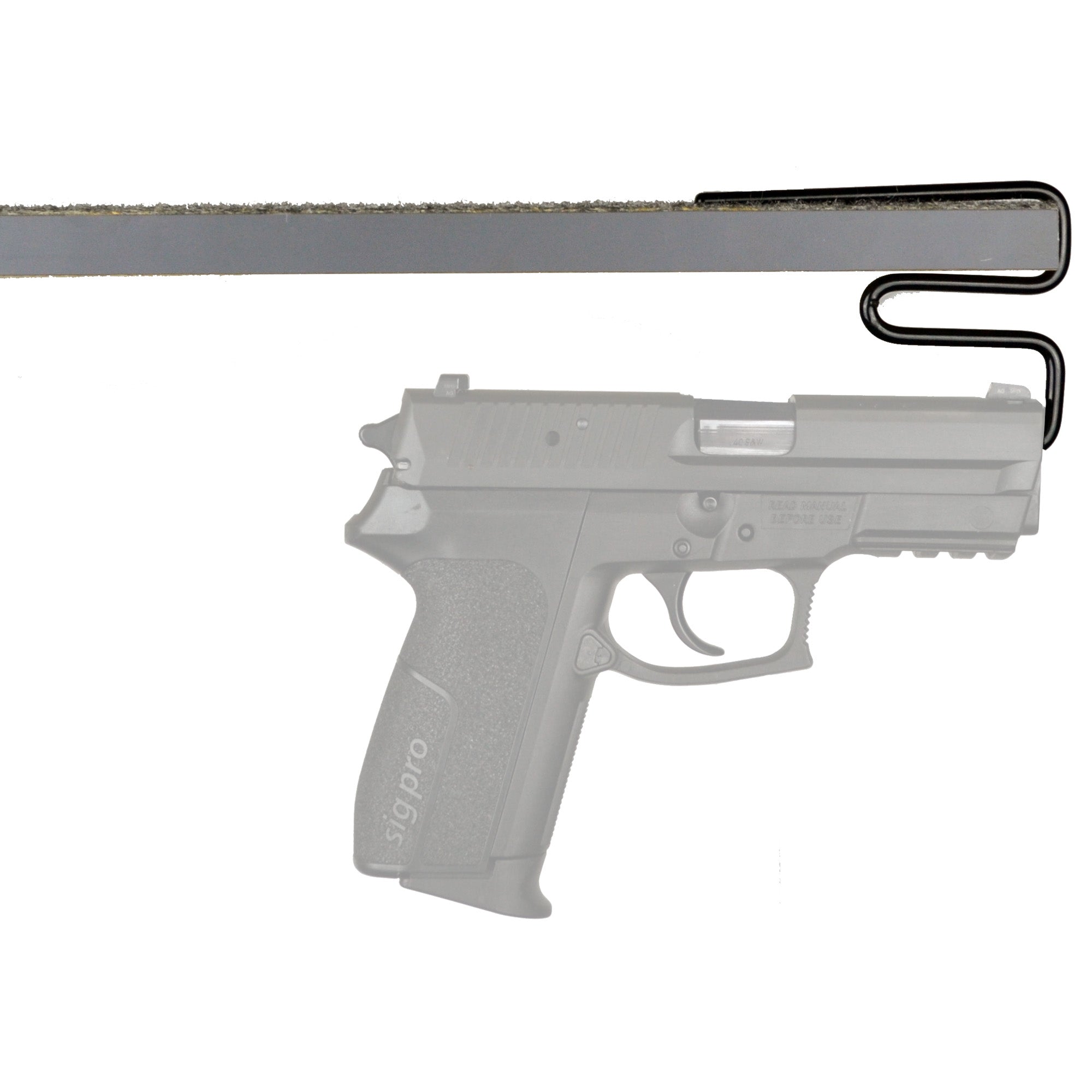 Gun Storage Solutions GSSBUHH2 Black Handgun Hangers (2 Pack) for Safe and Vault Organization