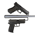 Gun Storage Solutions GSS Over Under Handgun Hangers 2-Pack - Black