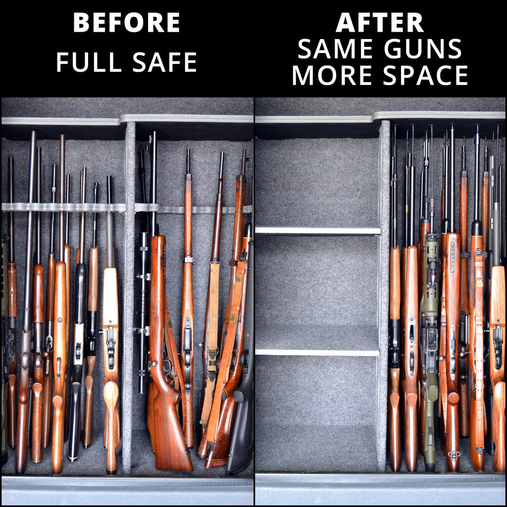Gun Storage Solutions GSS RIFLE ROD/FABRIC KT 15x30 20-Pack - Black