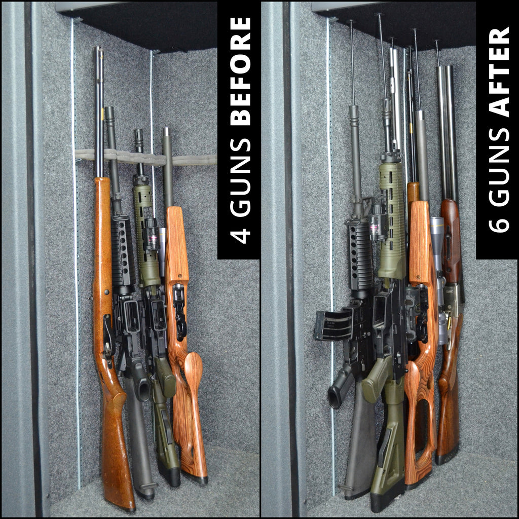 Gun Storage Solutions GSS RIFLE ROD/FABRIC KT 15x30 20-Pack - Black