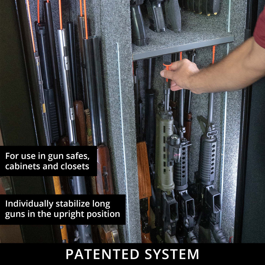 Gun Storage Solutions GSS RIFLE ROD/FABRIC KT 15x30 20-Pack - Black