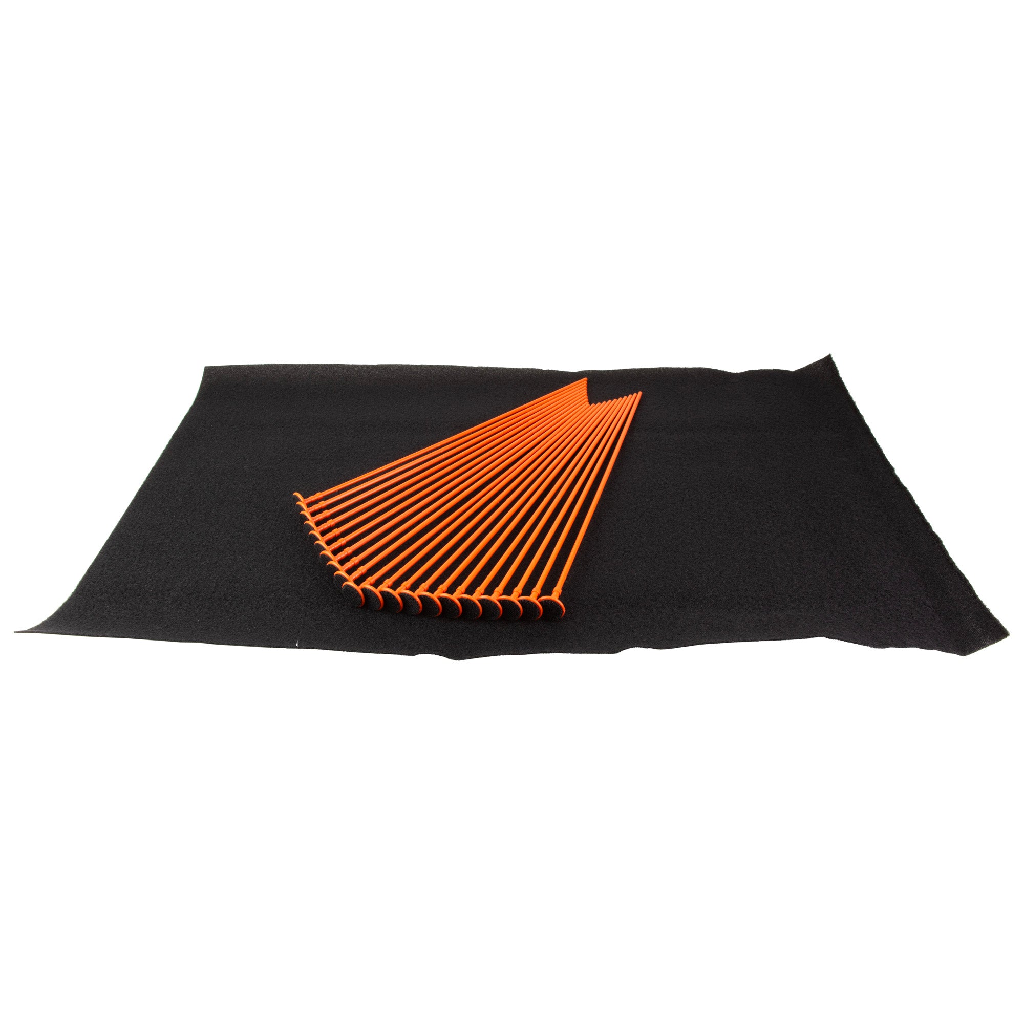 Gun Storage Solutions GSS Rifle Rods System – 19x30 inch Orange Long Gun Organizer (10 Pack)