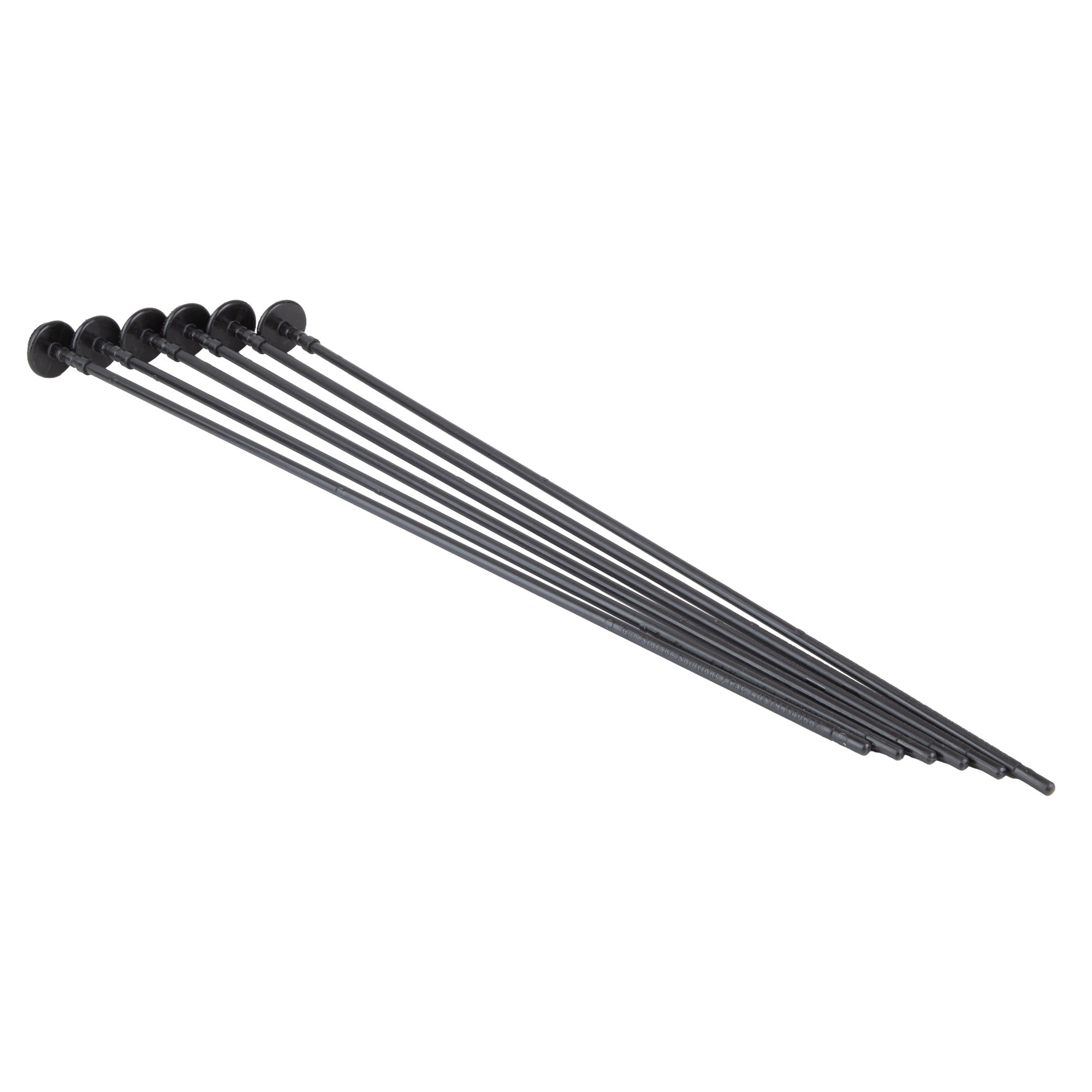 Gun Storage Solutions GSS RIFLE ROD .22 Cal 6-Pack Black – Space-Saving Long Gun Organizer