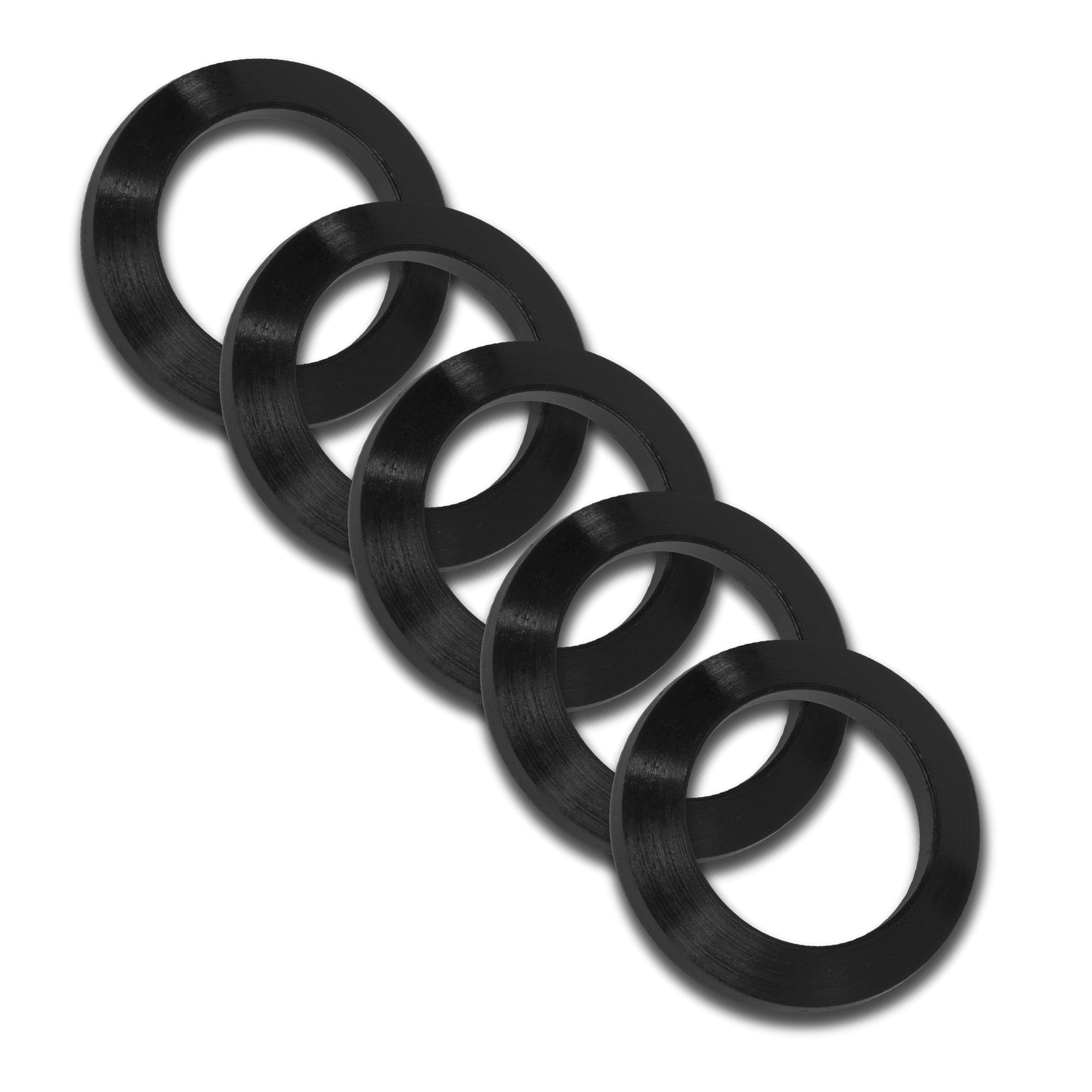 GrovTec GTHM319 Crush Washer for Muzzle Devices - Black, Pack of 5