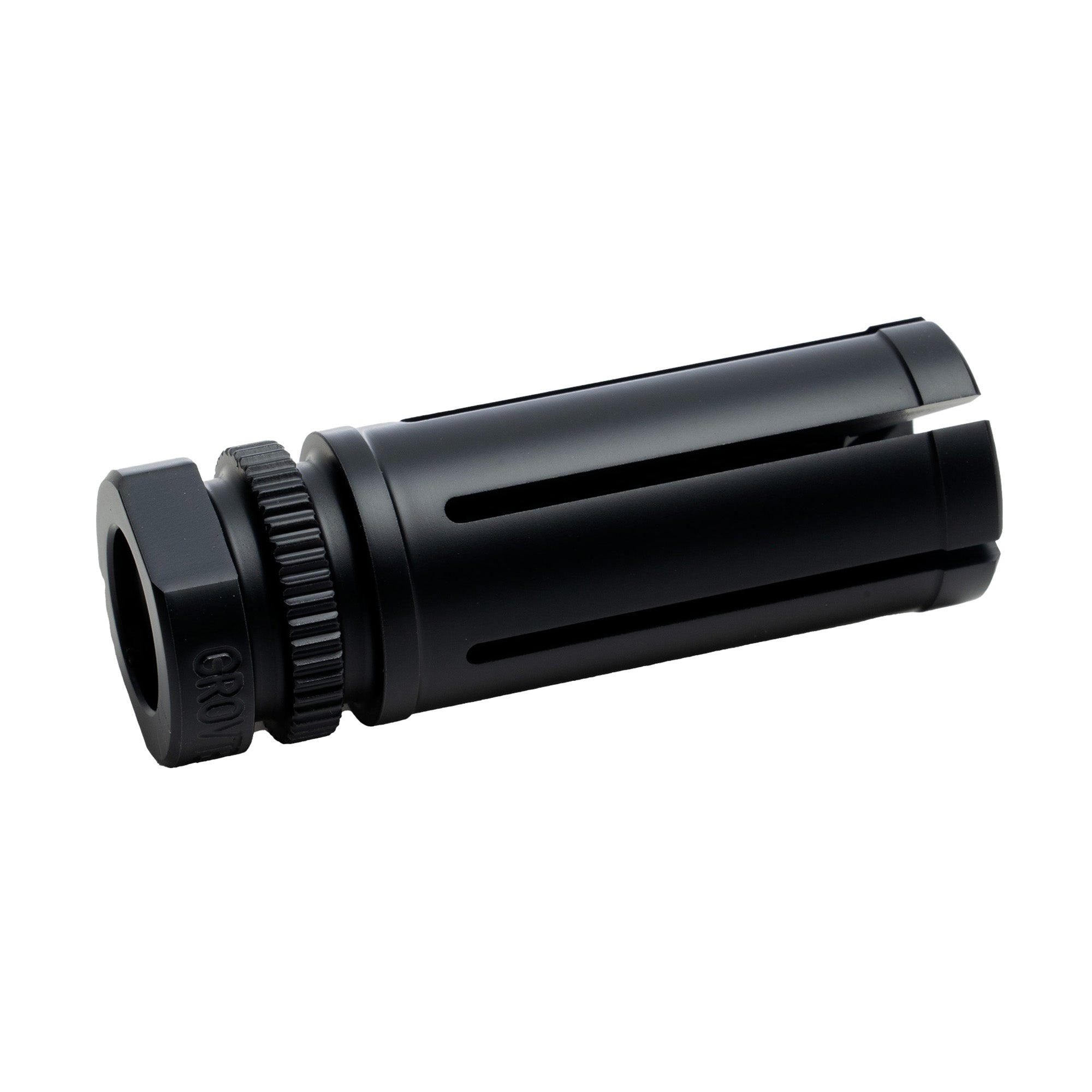 GrovTec G-NITE PRNGD Flash Hider for 5.56 NATO Rifles - Black, Model GTHM355