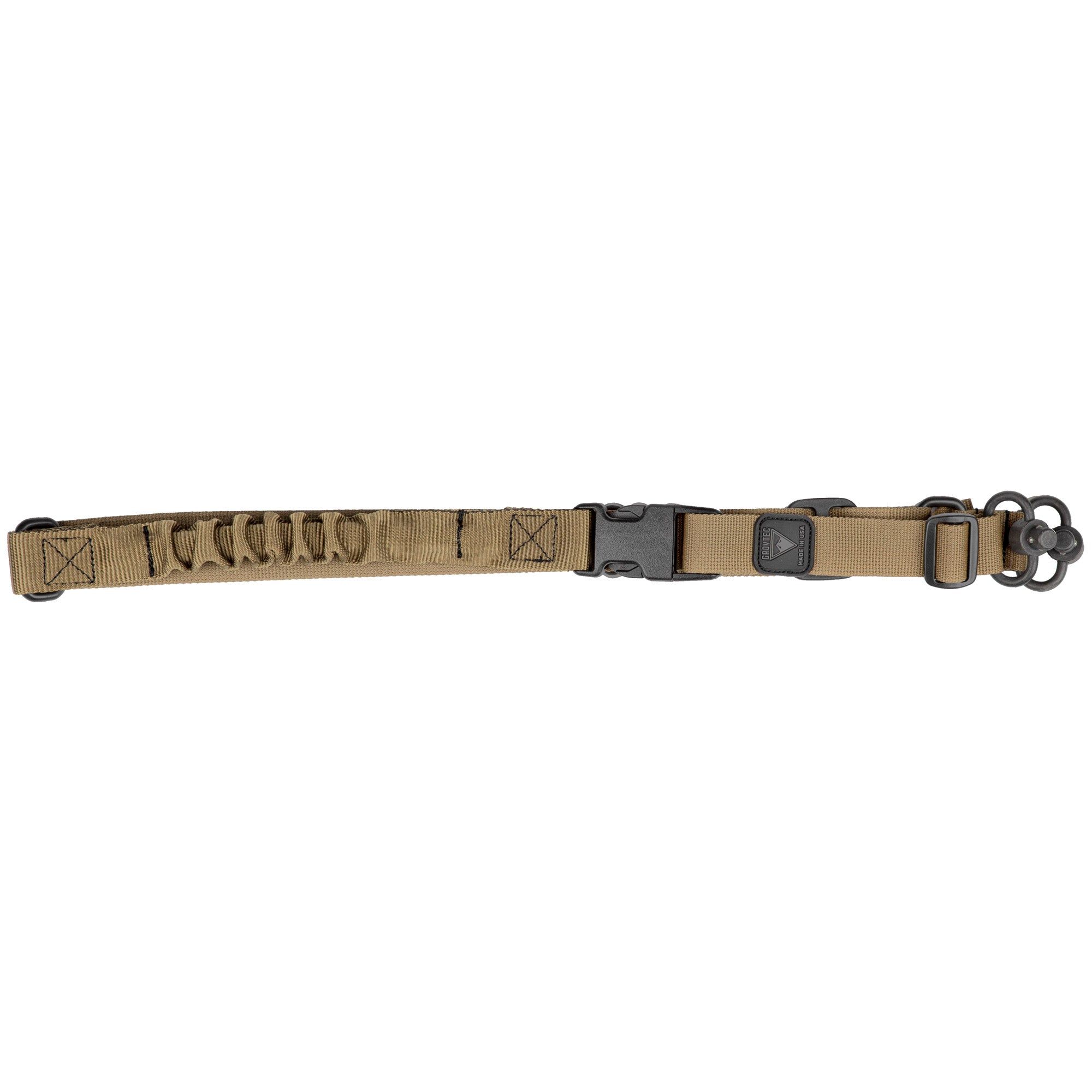 GrovTec QS 2-Point Sentry Sling in Coyote – Adjustable Quick-Release Tactical Rifle Sling